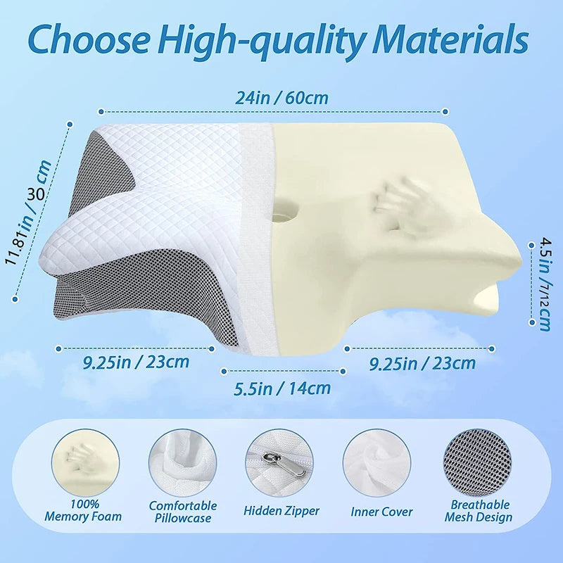 Orthopedic Memory Foam Pillow for Better Sleep