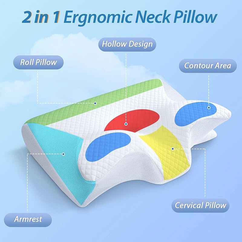 Orthopedic Memory Foam Pillow for Better Sleep